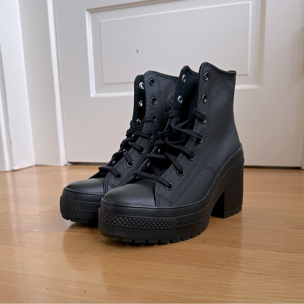 *NWOT* Chuck 70 De Luxe Heel Leather | Black | Size 8
